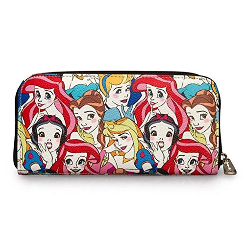 Loungefly Disney Princesses Classic Print Pebble Wallet, Multi, One Size3