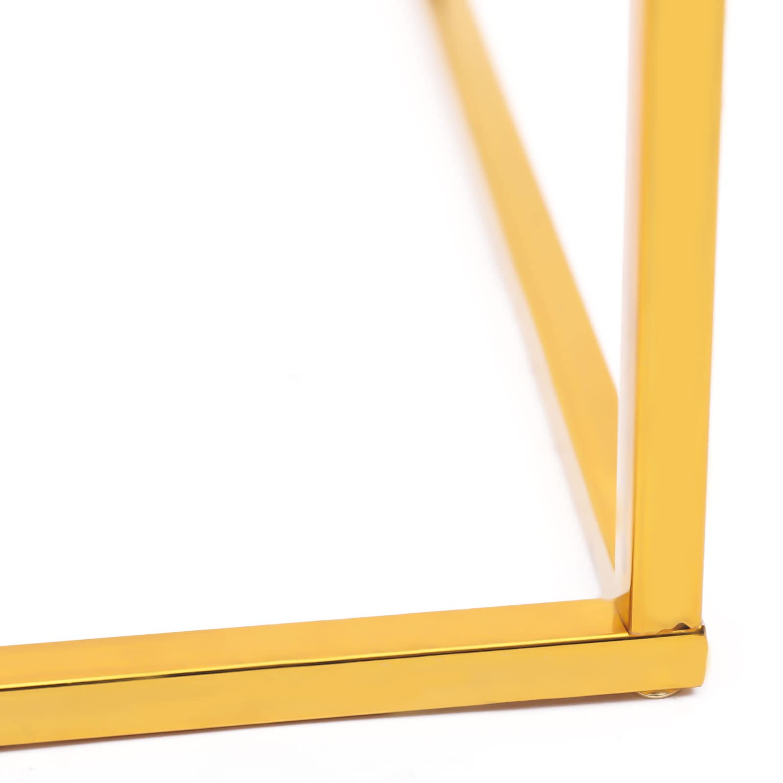 28 x 28 x 80 cm złoty stojak na kwiaty stojak metalowy stojak na kwiaty geometryczne elementy środkowe wazon na stoły