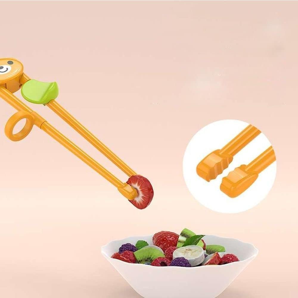 Black Panda Chopsticks Helper - Cute Reusable Training Tools For Kids Learning To Eat-634983