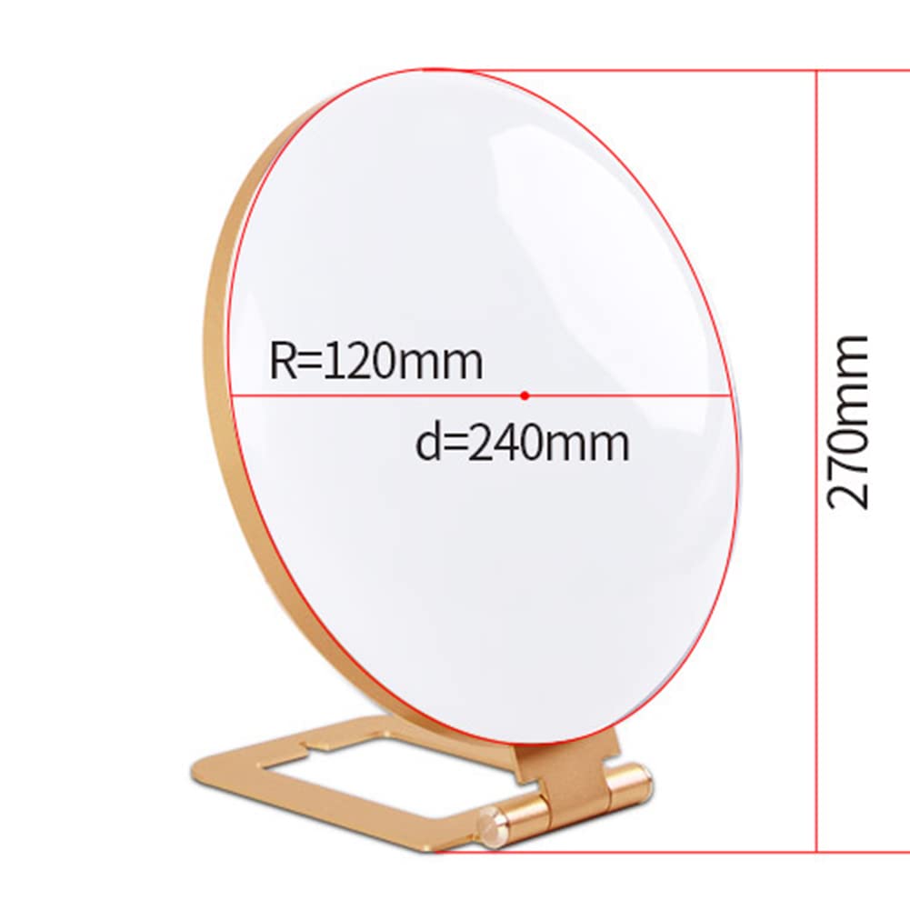 Lampe De Luminothérapie LED, 10000 Lux Lampe De Lumière Du Soleil Naturelle Avec 3 Modes De Couleur 5 Niveaux De Luminosité Réglables, Pour Une Utilisation ​À La Maison/Au Bureau,Métallique,27 * 24cm
