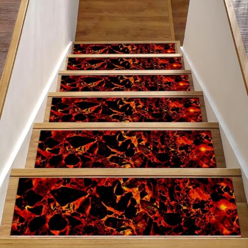 Peldaños para escaleras antideslizantes de madera juego de 15 alfombrillas magma 8 x 30 2