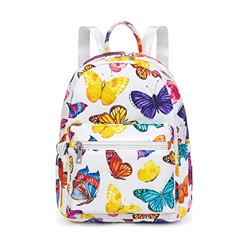 YiXiamo Mini mochila para meninas, resistente à água, pequena, bolsa de ombro para mulheres, adultos, viagens escolares, Borboleta, mini, Casual