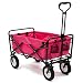 Pink Mac Sports Collapsible Folding Utility Wagon Garden Cart Shopping Beach