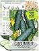 Package of 60 Seeds, Spacemaster 80 Cucumber (Cucumis sativus) Non-GMO Seeds By Seed Needs