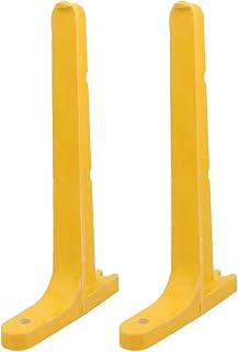 Aexit 2 Pcs Transmission High Strength FRP Cable Bracket 300mm Long Screw Type Yellow