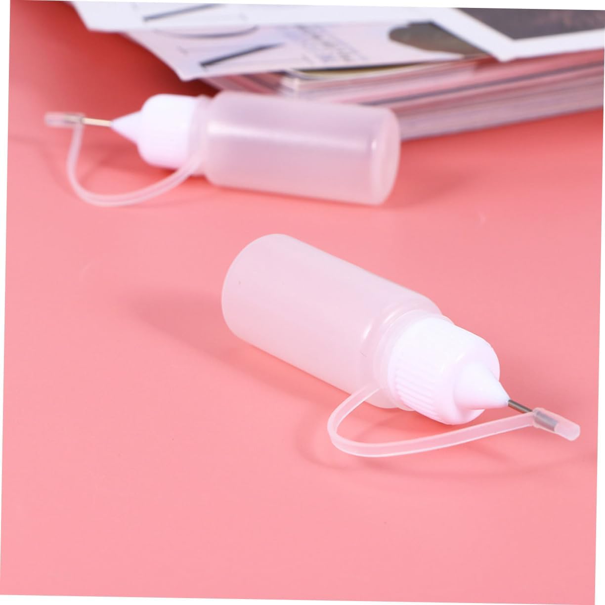 Generic 15 Pack 10ml Squeeze Bottles Precision Dispenser Applicator for Glue Storage