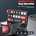 PUSOKEI Mechanical Number Pad, 17 Keys Hot Swappable Wired USB Numeric Keypad with Joystick Control and 12 Lighting Modes, for PC Laptop Gaming Video Editing (Yellow)