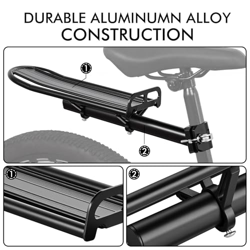 Adjustable Bike Cargo Rack Quick Release