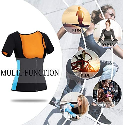 Slim Down and Tone Up with the Women's Sauna Sweat Vest: Neoprene Zipper Body Shaper for Weight Loss and Tummy Control 6 51ADVle14LL. AC