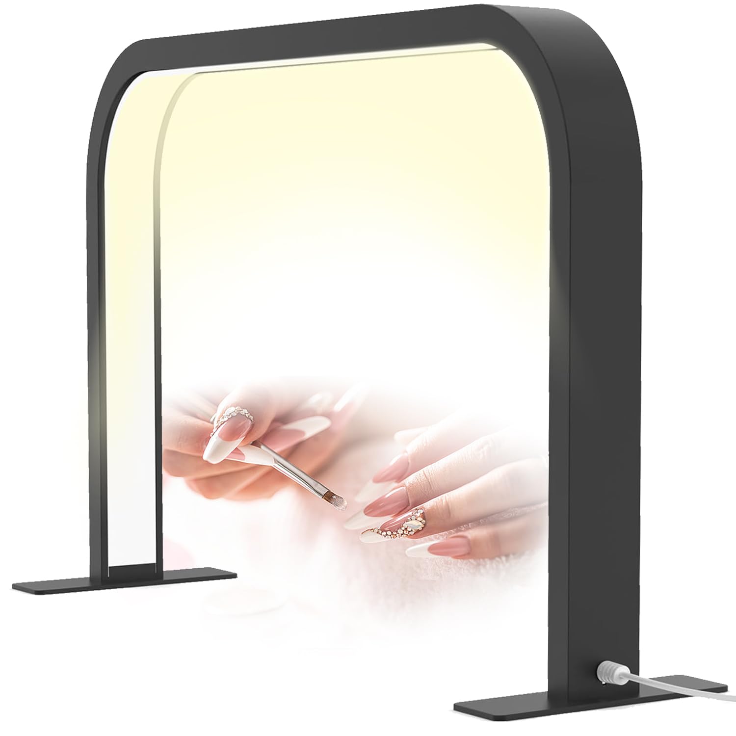 Amazon.co.jp: プロ用ハーフムーンネイルデスクライト、24インチ 45W