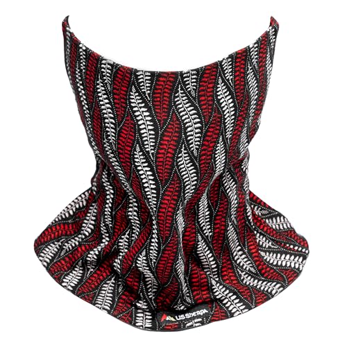 US Sherpa Mera Peak Neckwarmer Fleece Gaiter Black Fern