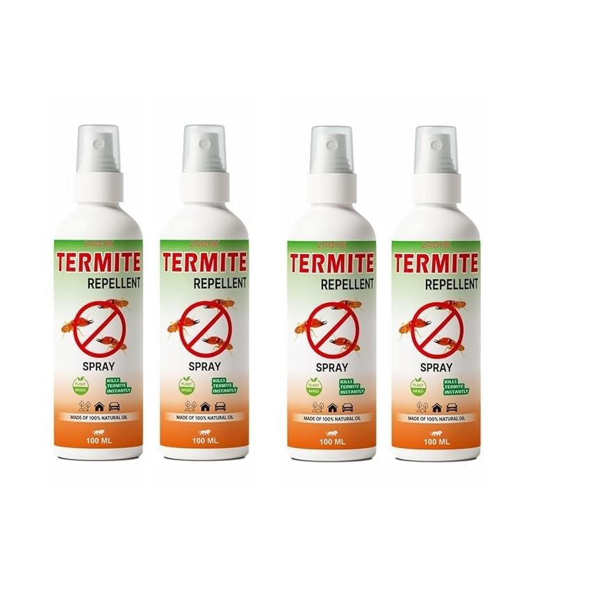 BM BROTHERS Termite Repellent Spray - 100ml | Natural & Eco-Friendly | Termite Killer | Wood Preservative | Controls Termites, Borers | 100% Herbal and Chemical free (Pack of 4 (400 ml))-image-9