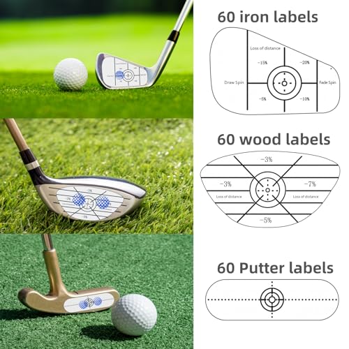 Lihengkong 180 PCS Golf Impact Stickers