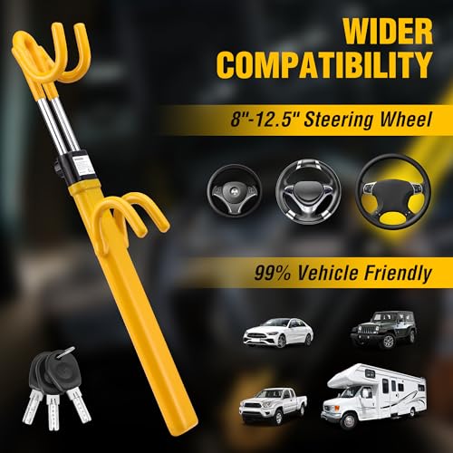 WORKPRO Heavy-Duty Steering Wheel Lock