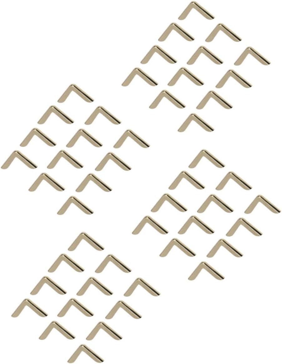 180pcs Antique Gold Metal Corner Protectors 2.2mm Triangle Edge Guards Decorative Photo Album Scrapbooking Journal Accessories