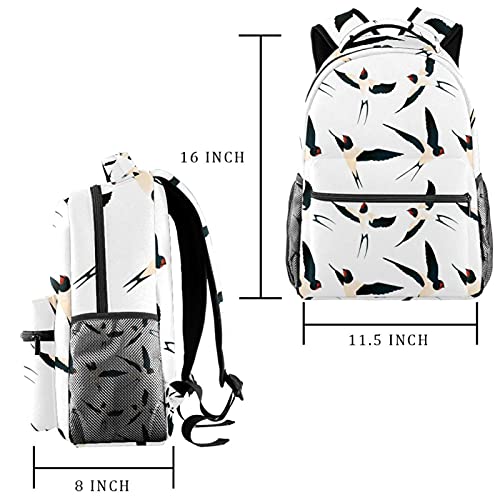Sac à dos décontracté poisson grand volume multicolore 5