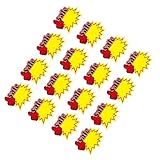 Cabilock 50 Stück Preiswerte Werbeschilder aus Robustem Papier Leuchtende Blanko Preisschilder für Supermarkt Laden Obst Gemüseverkauf Einfache Beschriftung Vielseitige Aufkleber etiketten