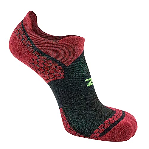 Zensah Merino Wool Running No-Show Socks- Hiking, Walking, Athletic Cushion Sock3