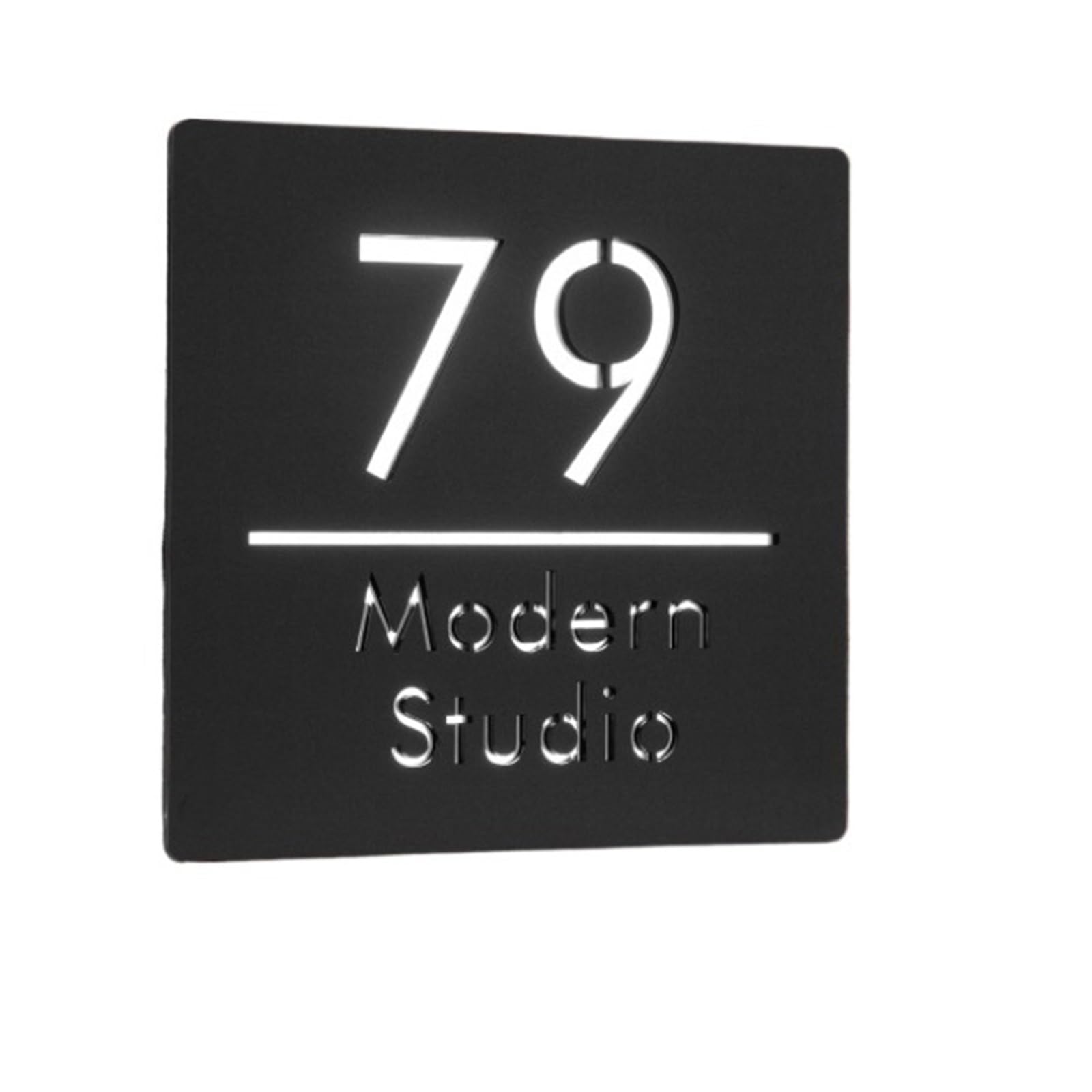 Placas De Puerta Modernas, Número Casa 3D, Dirección Calle, Nombre Familia for, Hotel, Villa, Oficina, Bar, Apartamento, 1 Ud(6,20cmx20cm)