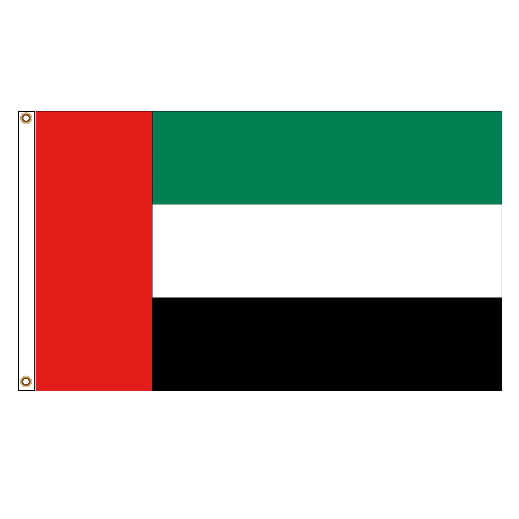 manufacturer United Arab Emirates Flag 3x5ft Polyester 90g with Brass Grommets and Double