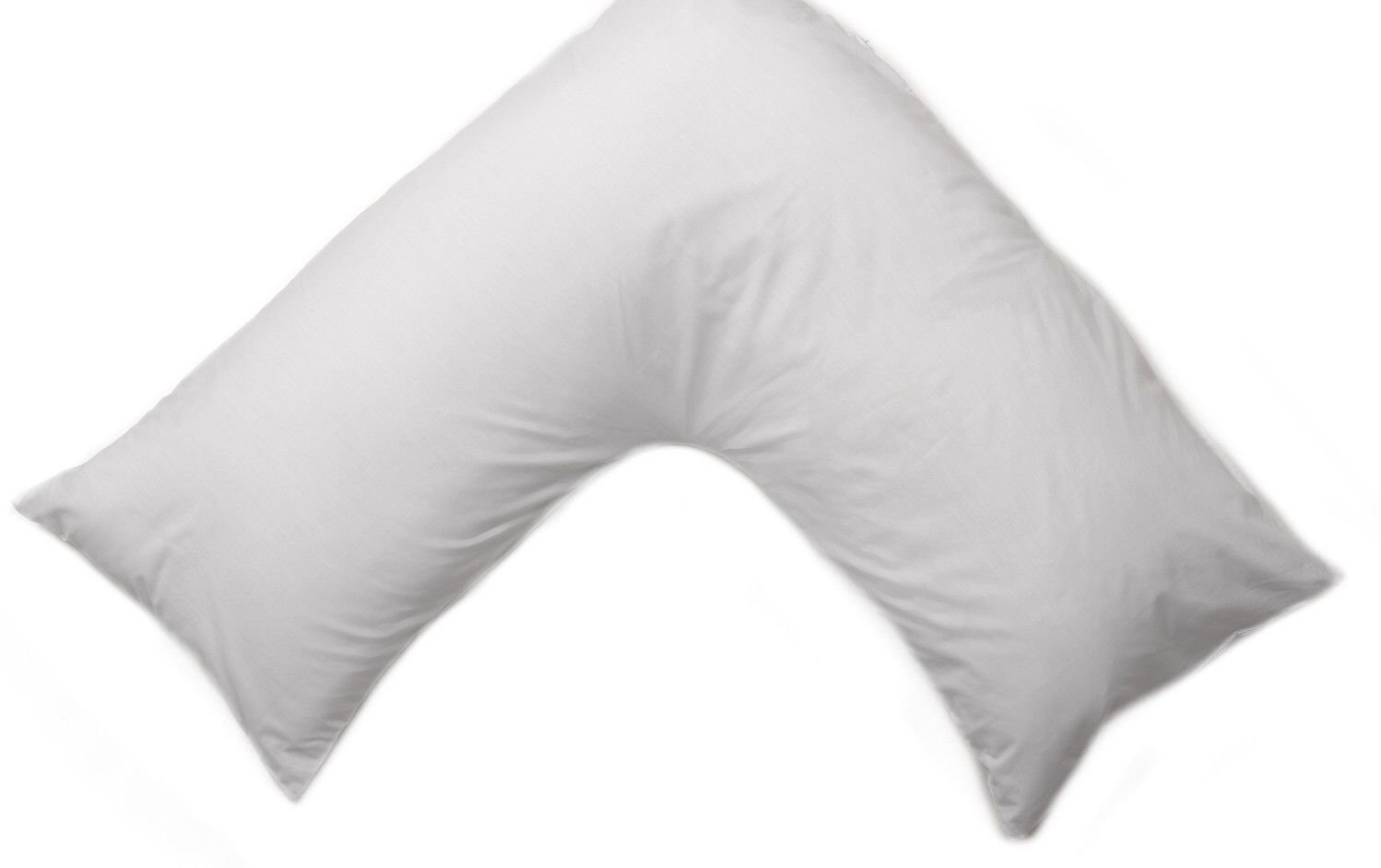 NIGHTZONE Hollowfibre Back & Neck Support V Shaped Orthopedic Pillow With Pillow Case New (Pillow Only)
