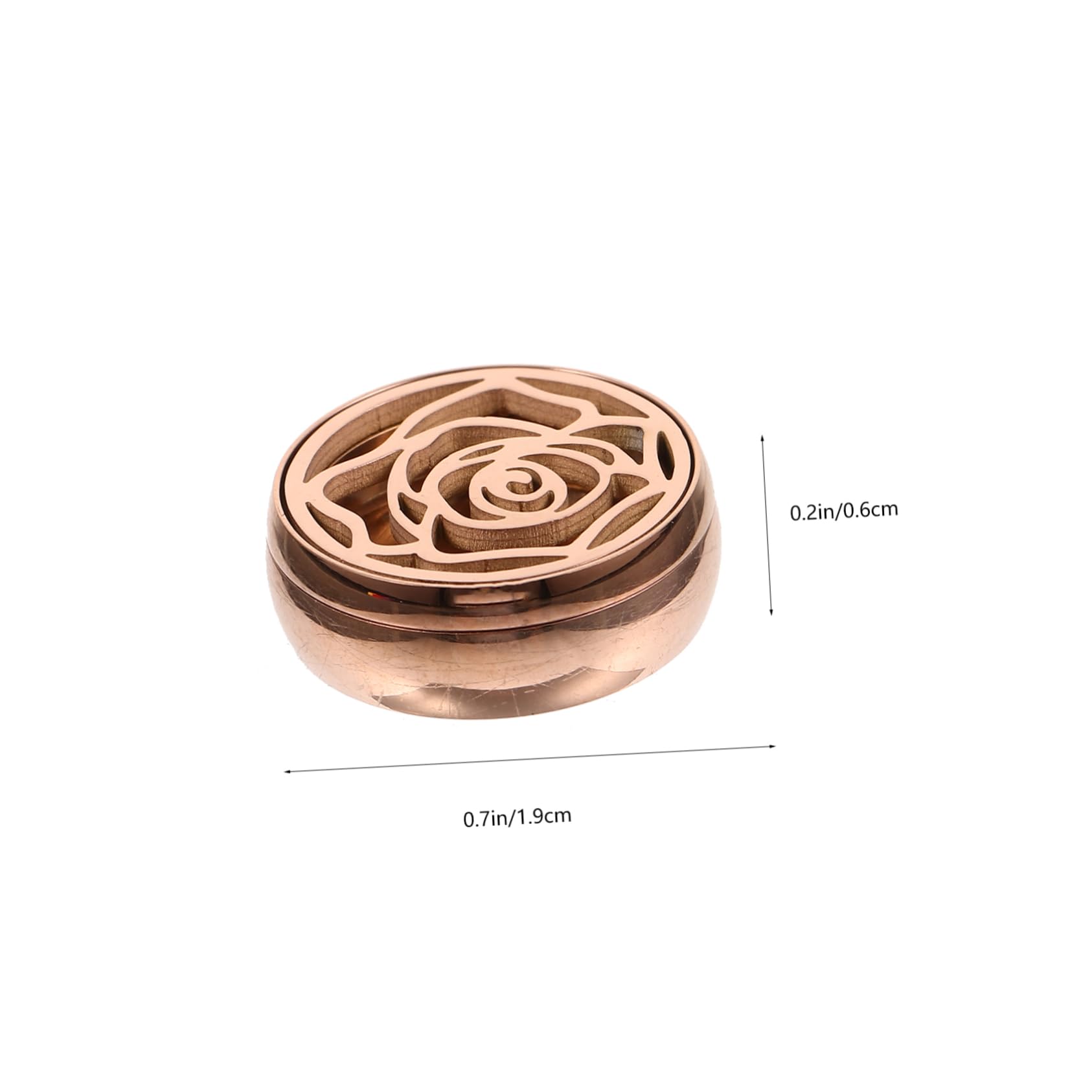 SOLUSTRE 5sätze Mini Aromatherapie Diffuser Clip Für Masken Tragbarer Duftbuckle Mit Baumwollpads Roségold Für Entspannende Atemtherapie Unterwegs