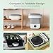 Portable Washing Machine - 16L Mini Foldable Washer with Spin Basket, 3 Cleaning Modes & Deep Cleaning for Small Clothes, Collapsible Laundry for Apartment, Home, Hotel and Travel (Gray)
