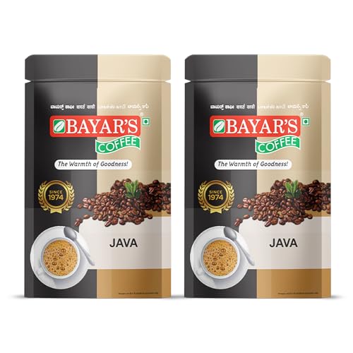Image of Bayar's Coffee Java Filter Coffee Powder 500g | Traditional South Indian Taste with 80% Coffee & 20% Chicory | Freshly Roasted & Ground for Rich Aroma & Taste (500g) (pack of 2)