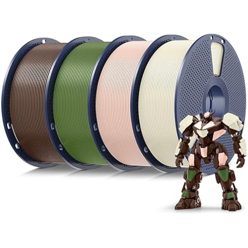 SUNLU PLA 3D Printer Filament, Multicolor, 4-Pack, 4KG Total