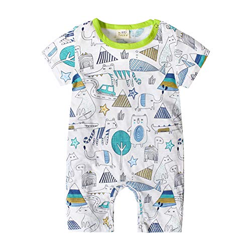 Preisvergleich Produktbild Nwada Kinderkleidung Baby Kurze Strampler Jungen Kleidung Sommer Outfits Mädchen Klamotten Kurzarm Bodys 0-3 Monate Grün