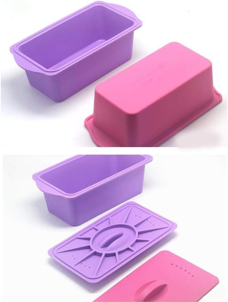 Bread Mold, Not Sticky Silica Gel Bread Mold, BPA-free, Used For DIY Cake, Bread, Meat Pie ZHANGXIAO (Color : Purple)