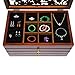LOYALHEARTDY 6 Layers Large Wooden Jewelry Box Drawer, Jewelry Case Cabinet Ring Necklacel Earrling Bracelet Organizer Storage Display Box Gift for Woman or Girl (Brown)