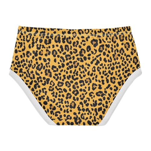 Animal Toddler Underwear Floral 2t Cotton Girl Panties Cute Leopard Print Yellow Briefs Undies Kids2