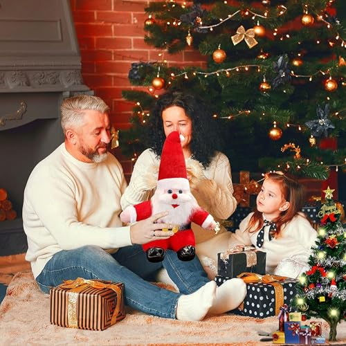 Image of Tickles Cute Santa Claus Soft Stuffed Plush Toy for Kids Boys & Girl Christmas Day Gift (Color: Red Size: 30 cm)