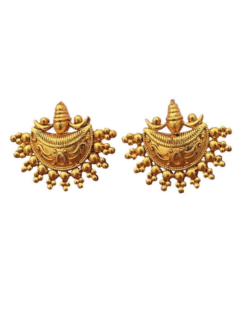 See full amazon price history chart for SAAVI COLLECTION Medium Size Half Curve Surrounded By small Gold Plated Ball Stud Earrings for Womens and Girls SAAVI COLLECTION Medium Size Half Curve Surrounded By small Gold Plated Ball Stud Earrings for Womens and Girls (B0CPW2JFW8) Amazon Price History, Amazon Price Tracker