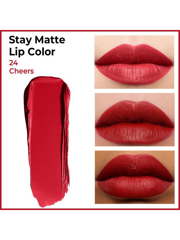 Image of INSIGHT Stay Matte Lipcolor | Butter Texture with Matte Finish | Long Lasting Formula | Transferproof | Comfortable Wear | Infused with Avocado Oil & Niacinamide - (CHEERS) 3g