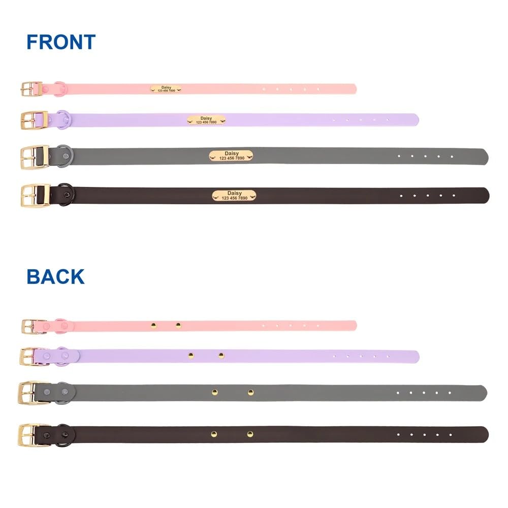 Collar De Perro Personalizado,Conjunto De Correa,Collar Impermeable para Perros Y Gatos,Collares De Identificación Personalizados para Mascotas con Cuerda De Plomo para Perros Pequeños Y Grande
