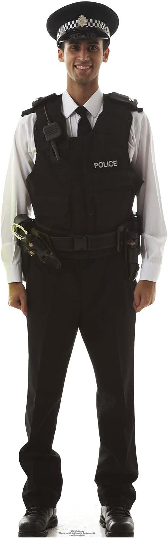 STAR CUTOUTS SC76 Cut Out of Policeman, Solid, Black, Regular