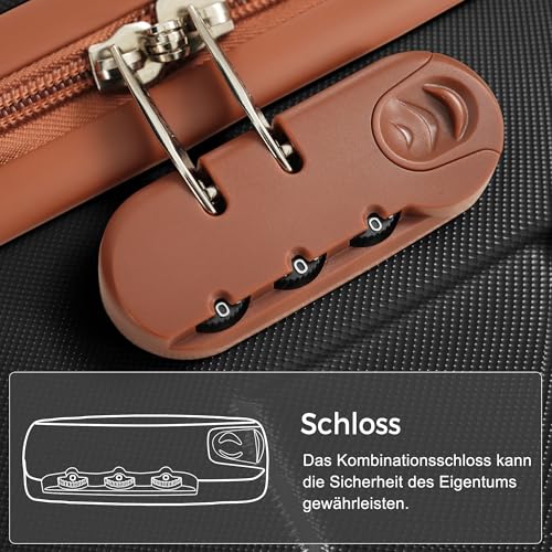 Image of Merax 3 Piece ABS Hardshell Luggage Sets Spinner Wheel Suitcase TSA Lock Suit Case