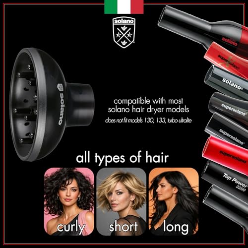 Diffuseur pour cheveux bouclés Solano, votre routine coiffure chaque matin