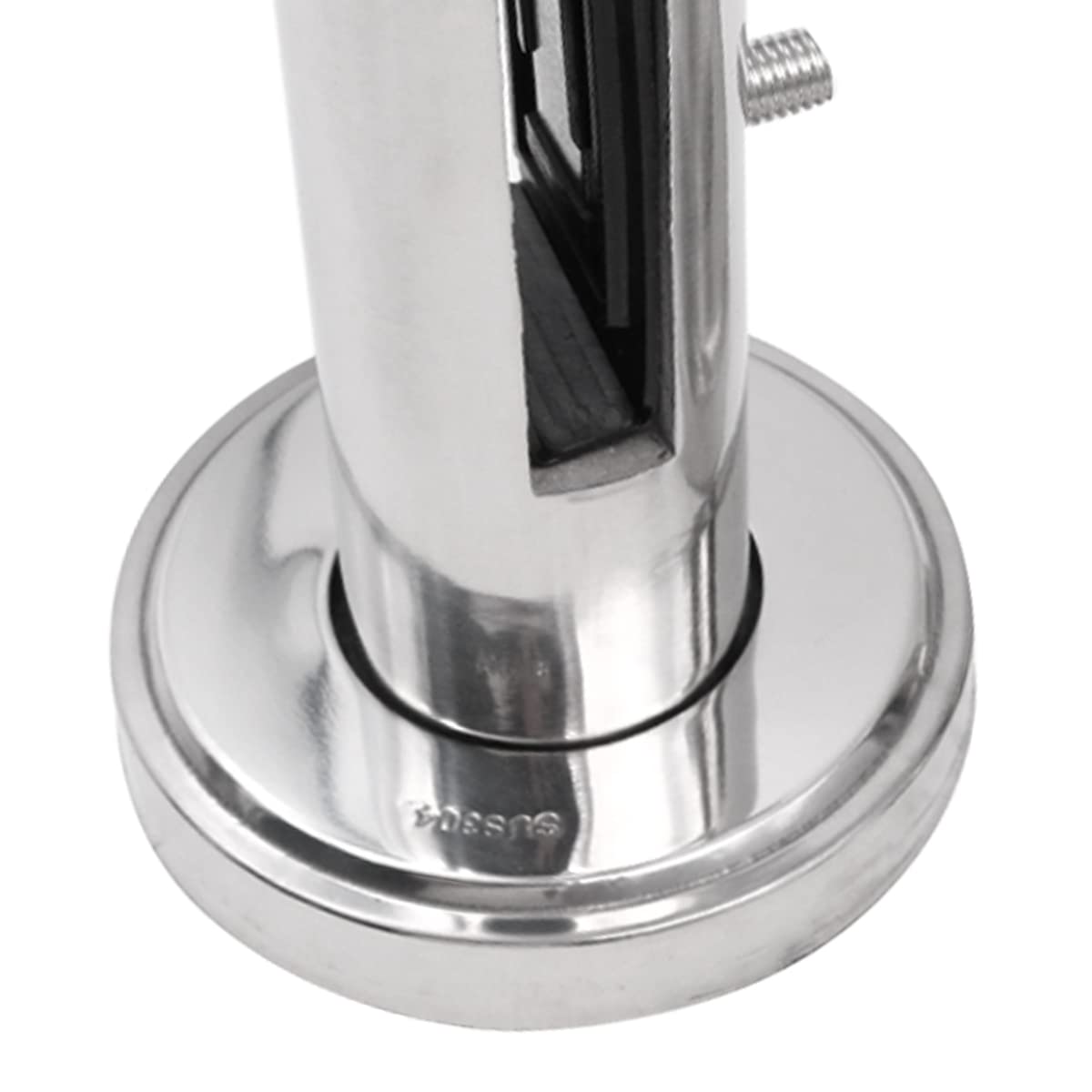 Set di 2 montanti in vetro di alta qualità in acciaio inox 304, 8-12 mm, montaggio a pavimento, recinzione piscina, giardino, morsetto per recinzione, coni rotondi, balaustra, supporti