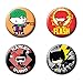 Ata-Boy DC Comics Justice League Chibi Set of 4 1.25" Collectible Buttons