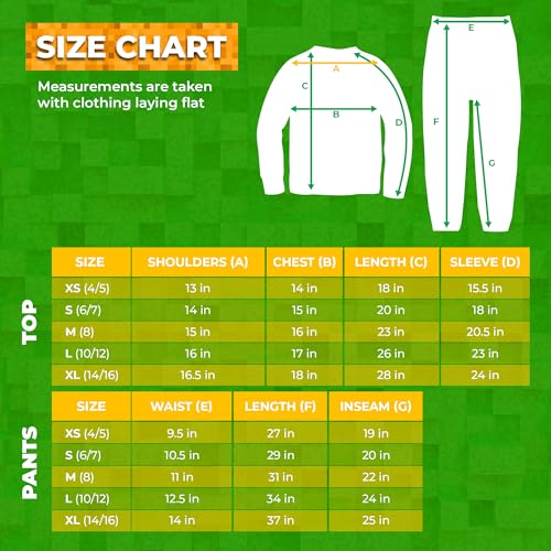 Minecraft Boys' 2-Piece Jogger Set – Lightweight Long Sleeve Sweatshirt & Pants Outfit2