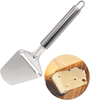 Stainless Steel Cheese Slicer - Copenhagen For All Types of Cheese - Multi-Functional Cheese Slicer - Handheld Slicer - Silver Non-Stick - Dishwasher Safe - For Kitchen Cooking