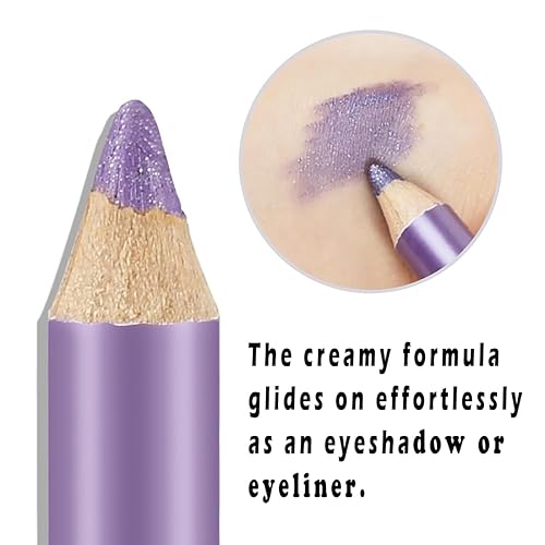 Miniatura 3 de Juego de sombras de ojos con purpurina jumbo, 12 tonos mezclables con lápices de ojos brillantes