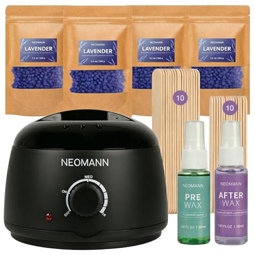 Waxing Kit for Women Men, Painless Wax Kit for Sensitive Skin