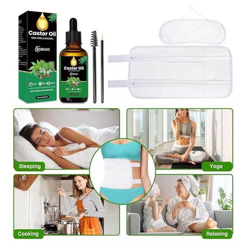 Fovcos Natural Castor Oil Black, Organic Castor Oil for Hair Growth, Skin Care, Nails and Eyelashes, 100% Pure Cold Pressed - Thumbnail 7