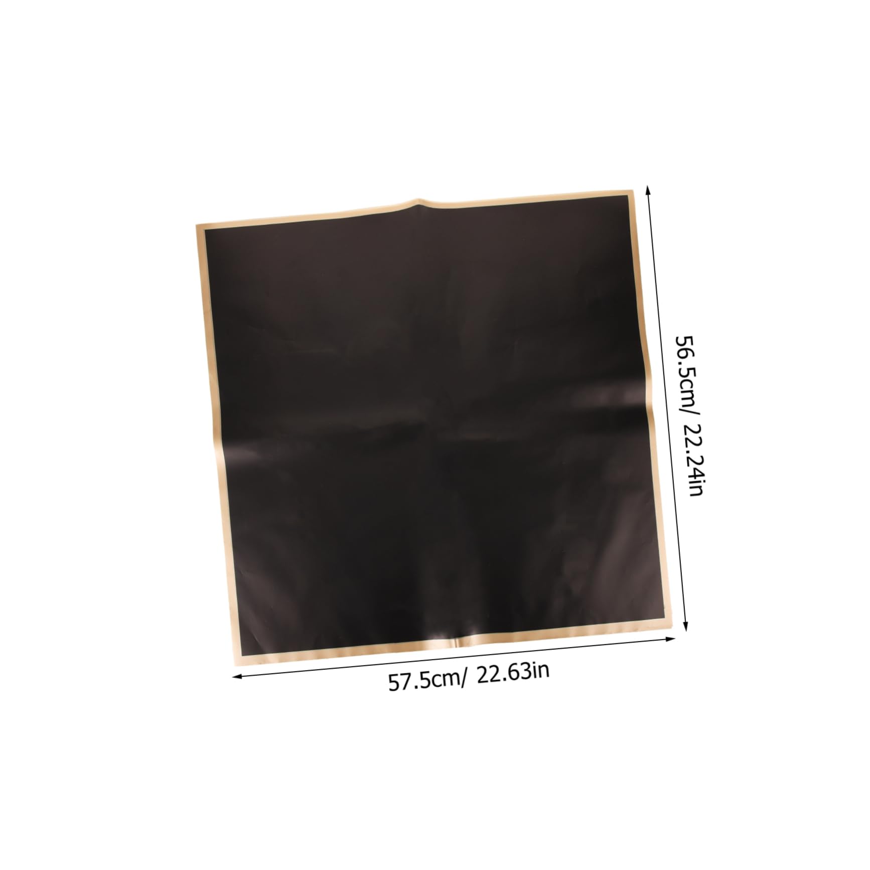 jojofuny Gold Edge Jelly Film 20pcs Floral Wrapping Paper for Bouquets Flower Tape