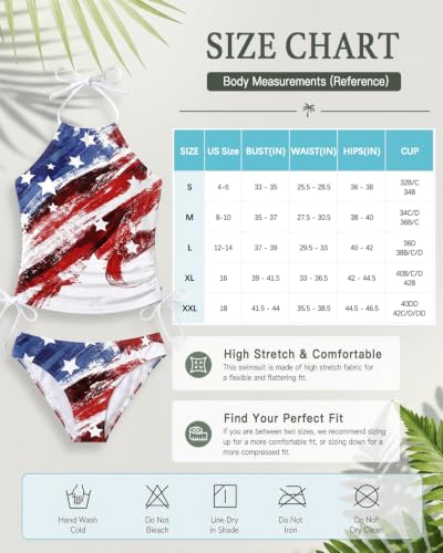 Image of Womens Two-Piece Tankini Set Cow Skull with Leopard Print Sets Swimwear Tankini Top Sets Swimwear