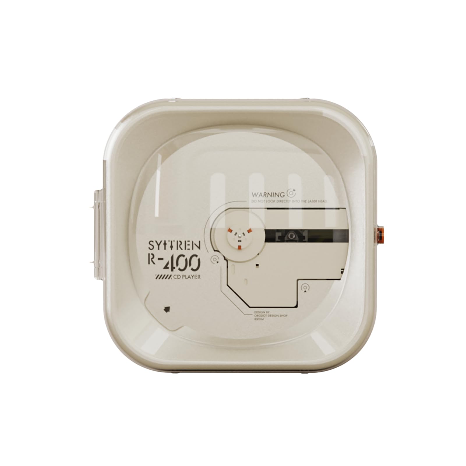 Syitren R400 Vintage CD Player with Bluetooth,Retro Portable CD Players,Without Speakers,Rechargeble Battery,Removable Protective case,Festival Gift,